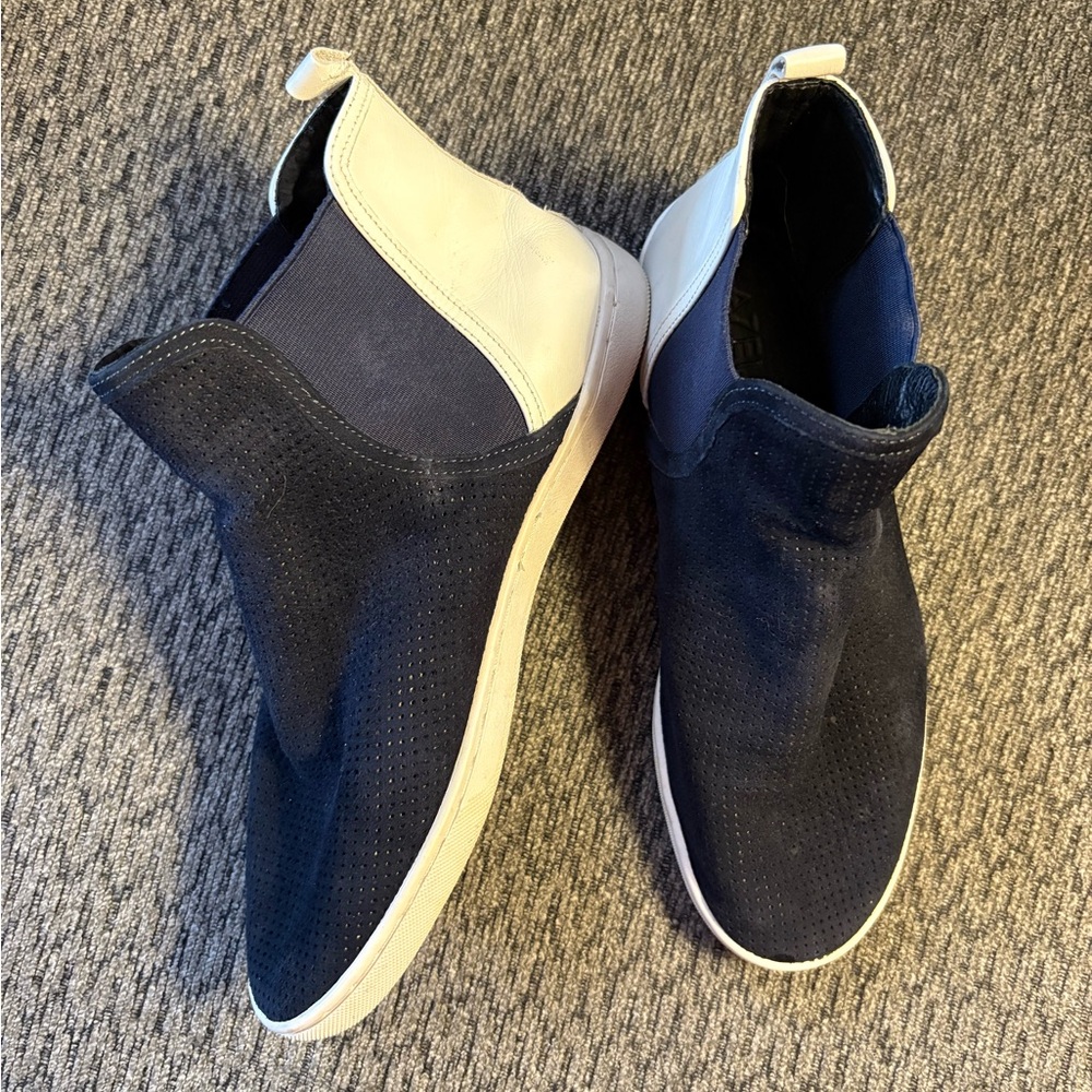 A7EIJE Ovidius Sneakers Black Suede White Leather Sneaker/Shoes Womens Size 8.5